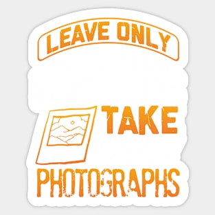 Leave only footprints, take only photographs Sticker